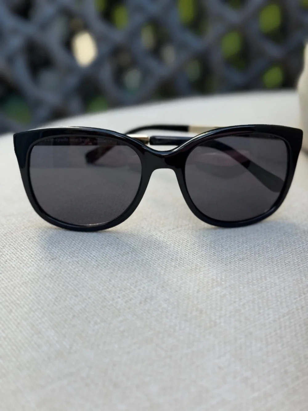 Kate Spade Black & Gold Sunglasses